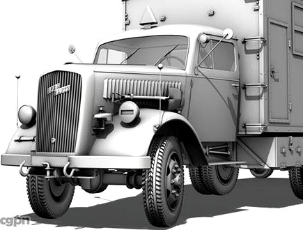 Opel Blitz Einheitskoffer3d model