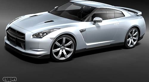 Nissan GT-R 20083d model