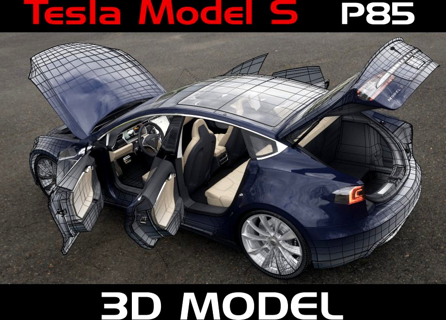 Tesla Model S3d model