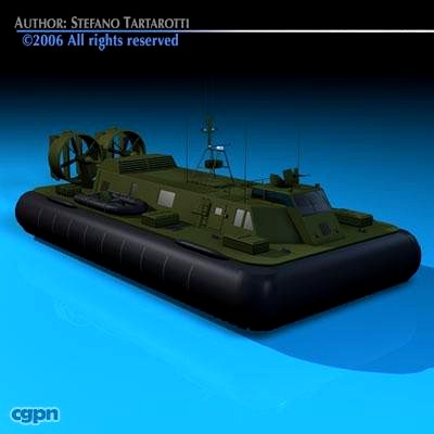 Army hovercraft3d model