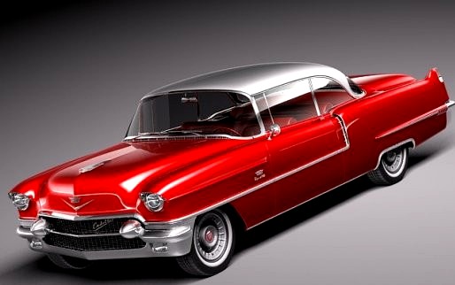 Cadillac Coupe DeVille 19563d model