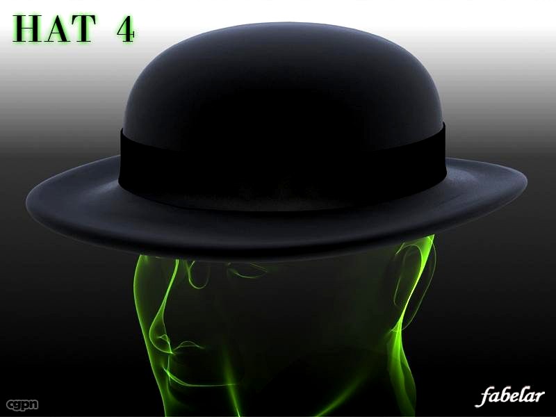Bowler hat 23d model