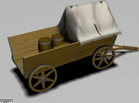 Village cart3d model