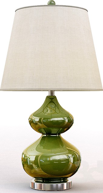 Safavieh Eva Double Gourd Table Lamp with Empire Shade