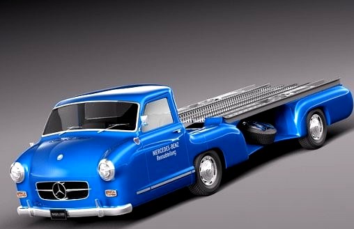 mercedes renntransporter 19543d model