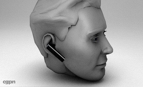 Apple Bluetooth Headset3d model