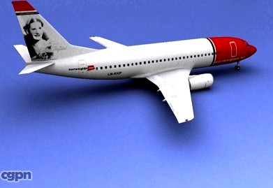 Boeing 737 Norwegian Air Shuttle 33d model