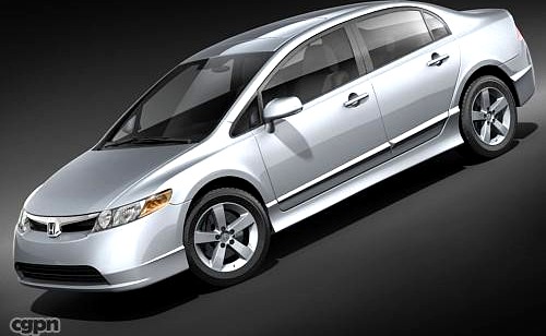 Honda Civic 2008 sedan3d model