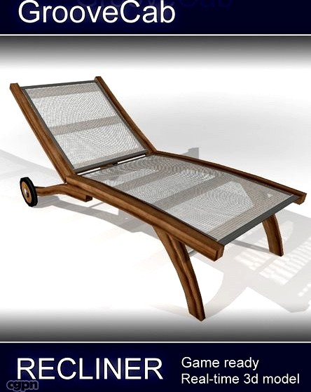 Pool Recliner - Low Poly3d model