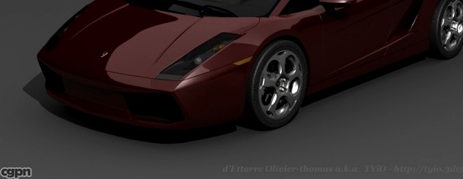 Lamborghini Gallardo, low poly3d model