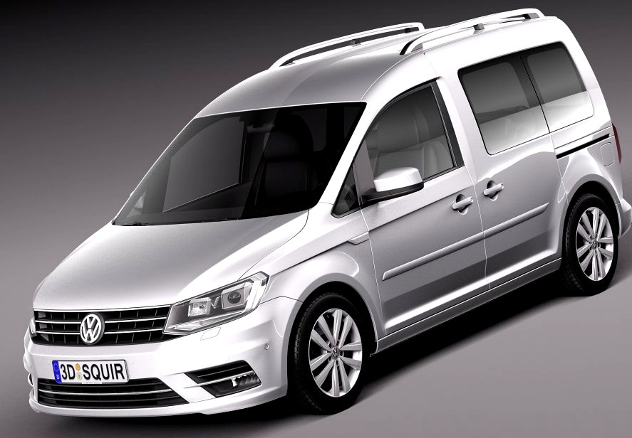 Volkswagen Caddy Passenger van 20163d model