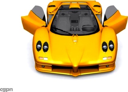 Pagani Zonda Twin Turbo3d model