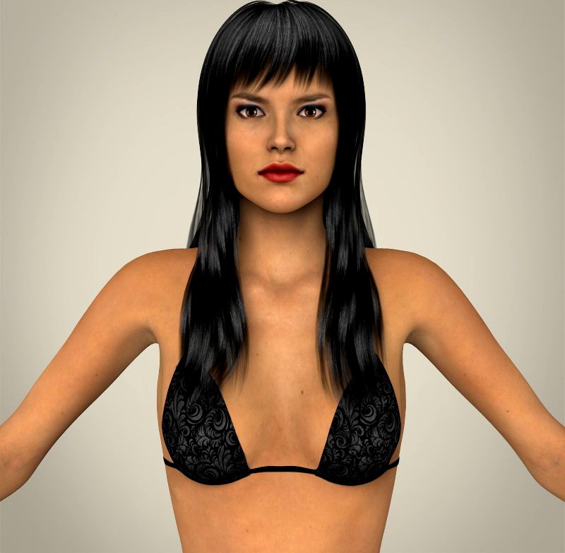 Realistic Young Sexy Female3d model