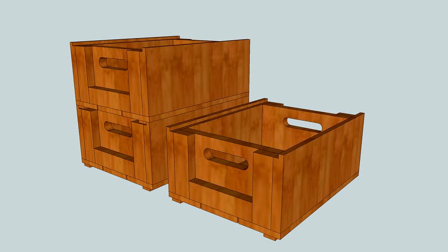 small wooden crate