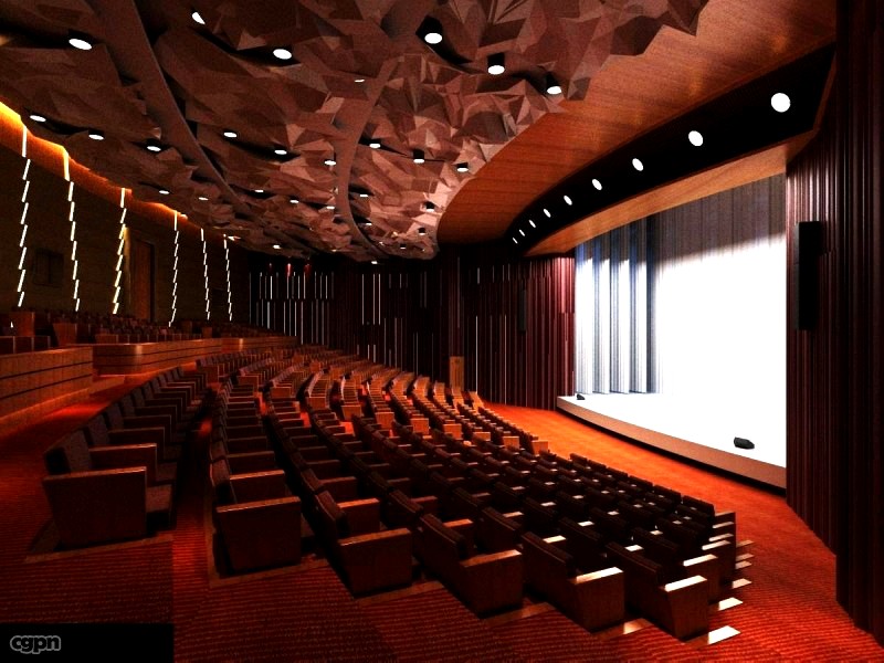Auditorium room space 0013d model