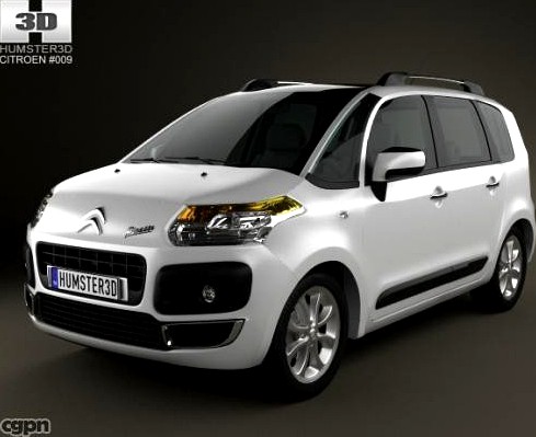 Citroen C3 Picasso 20093d model