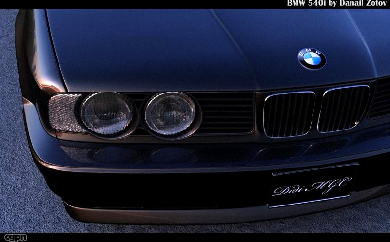 BMW 540i e34 5 series3d model
