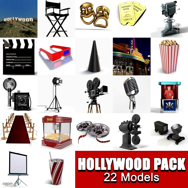 Hollywood Collection Pack3d model