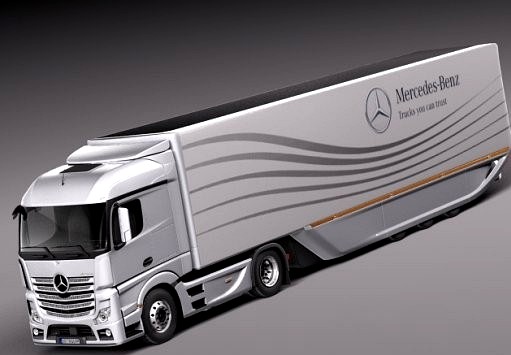 MERCEDES ACTROS AeroTrailer 20143d model