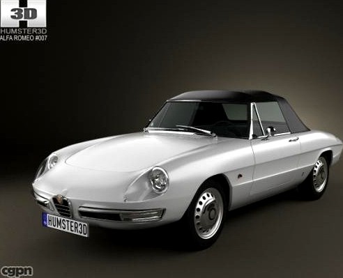 Alfa Romeo 1600 Spider Duetto 19663d model