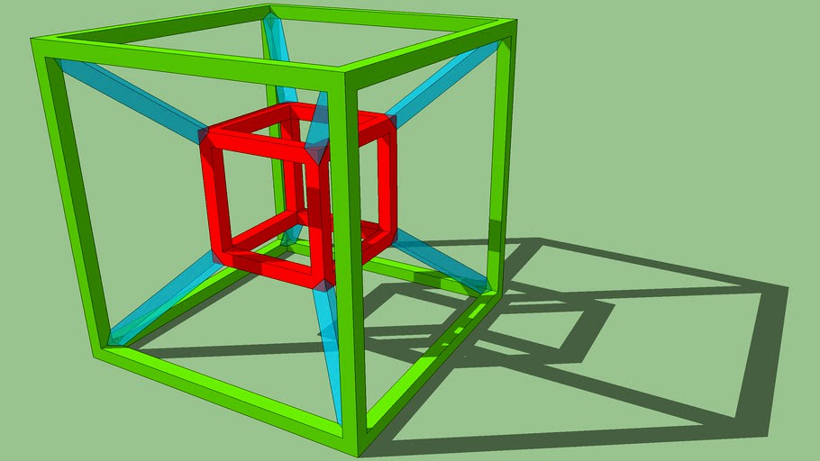 3d Hyper Cube - 1 Sketchup