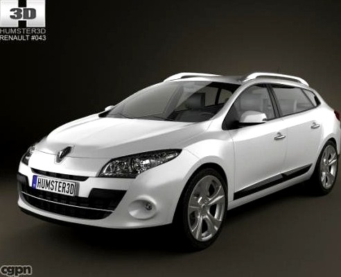Renault Megane Estate 20113d model