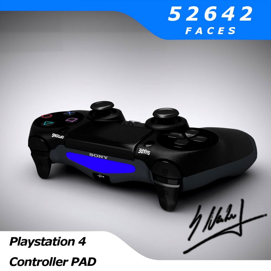 PS4 Controller Pad3d model