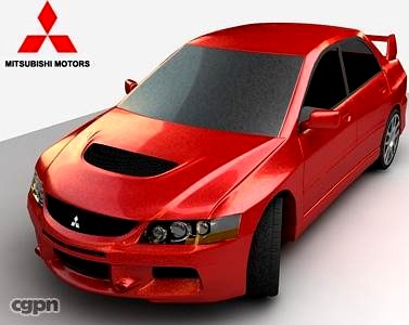Mitsubishi Lancer Evolution 93d model