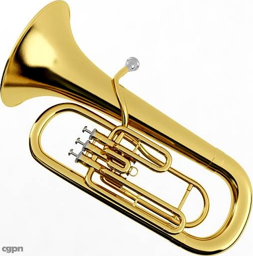 Euphonium Brass Horn3d model