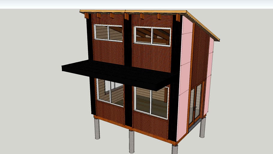 Timber frame woodshop with cladding in progress