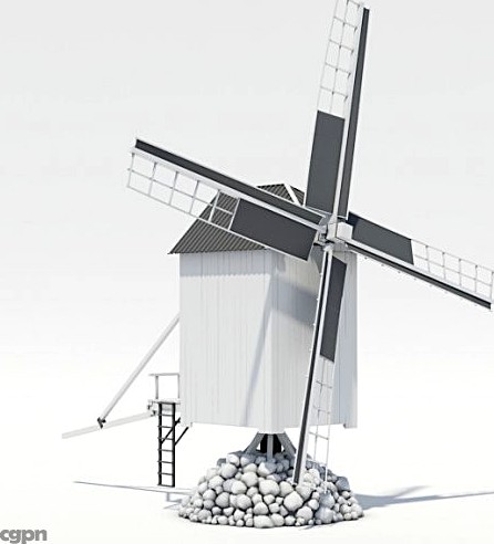 Post Mill3d model