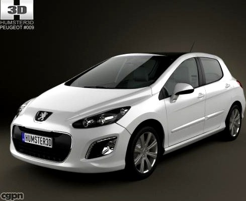 Peugeot 308 20123d model