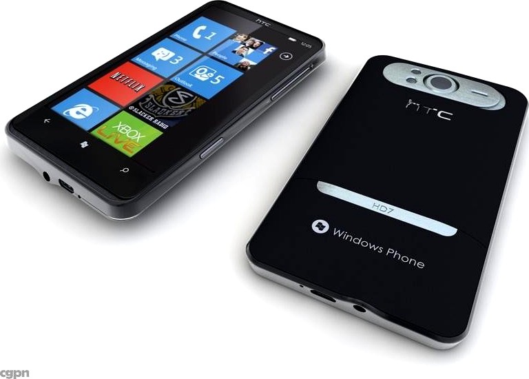 HTC HD7 Windows Phone 7 Cellphone3d model