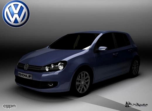 Volkswagen Golf VI 5doors 20093d model