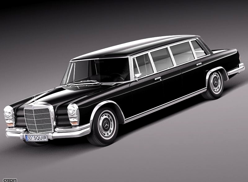 Mercedes Benz w100 Pullman 1963-19813d model