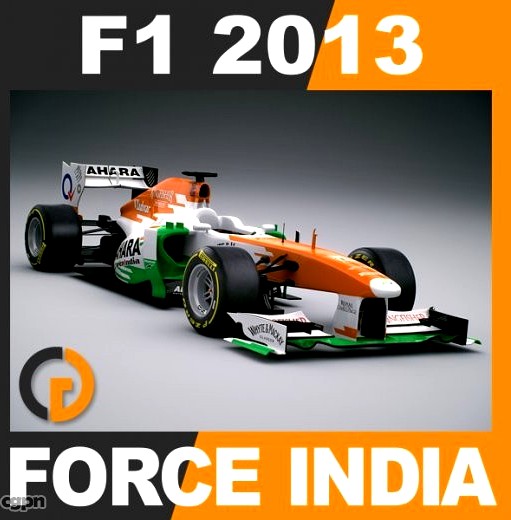 F1 2013 Force India VJM06 - Sahara F1 Team3d model