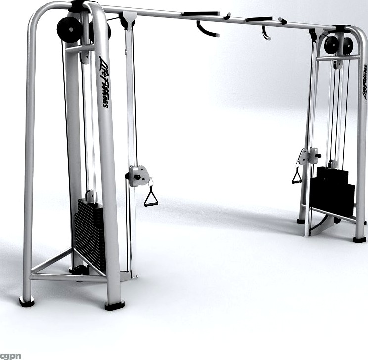 Adjustable cable crossover3d model