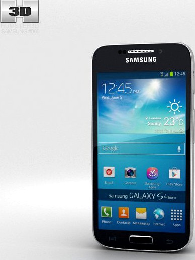 Samsung Galaxy S4 Zoom Black3d model
