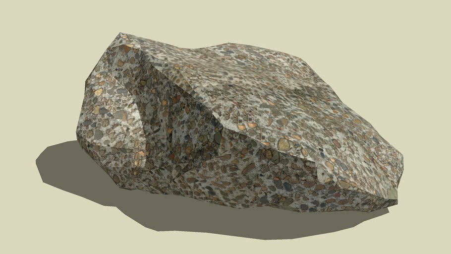Concrete rock