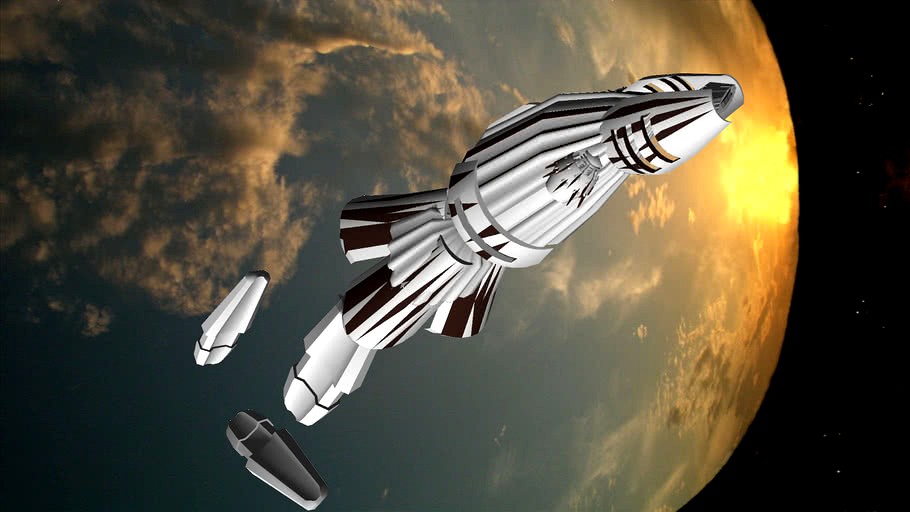 Concept Orbital Space Shuttle Mk III for 3d challenge #027
