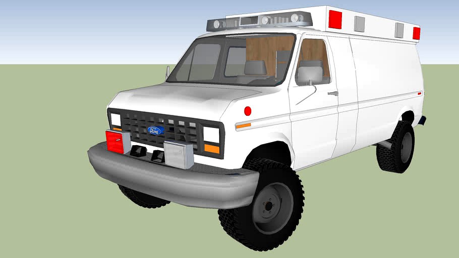 type 2 ambulance ford econoline f 150 model 1986