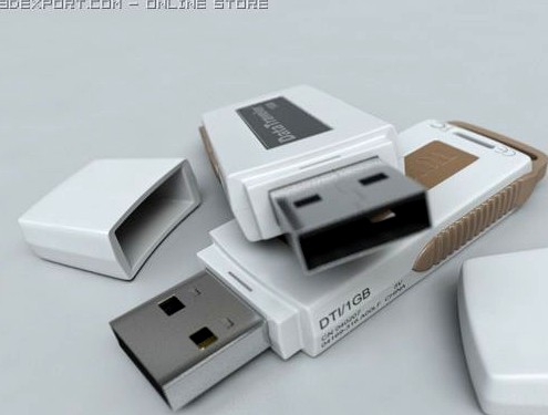 usb flash drive 3D Model