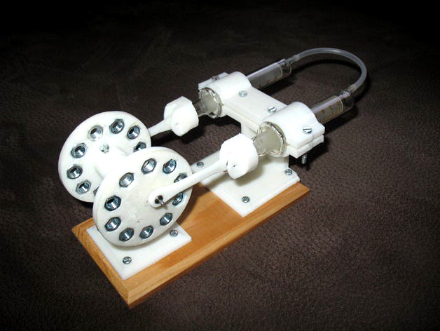 3D printed alpha Stirling engine #2 by aeropic