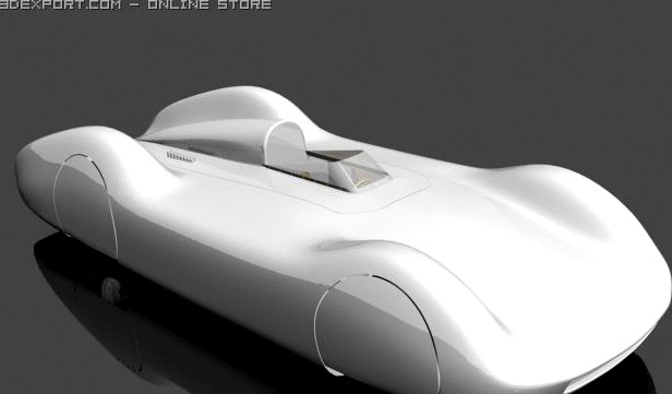 Auto Union Type C Streamline 3D Model