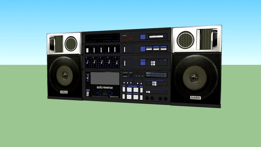 Yamaha PC8 boombox 3d model