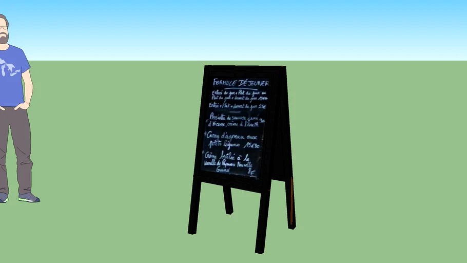 TABLEAU DE MENU DE BISTROT