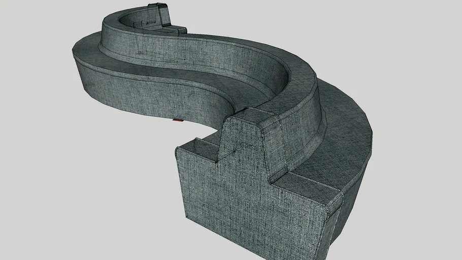 s shape sofa