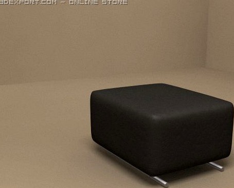 ABC padded stool 3D Model