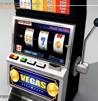 Slot machine3d model