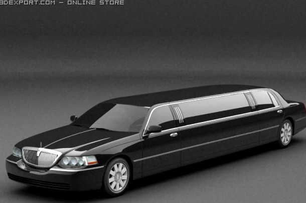 Lincoln Limusine 3D Model